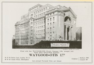 Publicité pour Waygood-Otis Limited