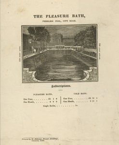 Publicité pour les bains de plaisir