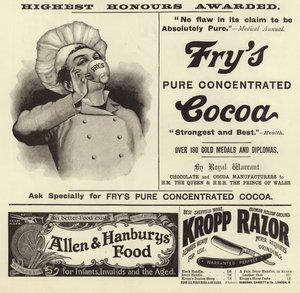 Publicité du numéro de Noël de The Graphic 1896 - English School