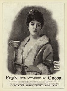 Publicité, cacao Fry - English School