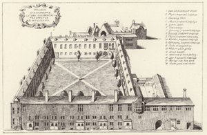 Vue aérienne du Gresham College dans la ville de Londres - English School