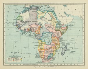 Afrique (lithographie couleur) - English School