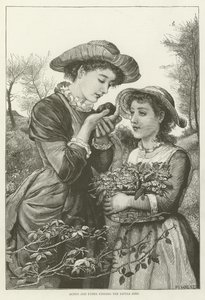 Agnes et Ethel trouvant le petit oiseau