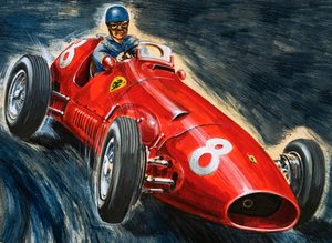 Alberto Ascari conduisant une Maserati