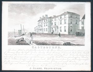 Albion Hotel, carte de visite du propriétaire, J Blake