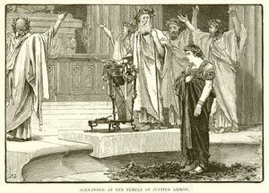 Alexandre au temple de Jupiter Ammon