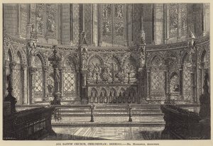 Église de Tous les Saints, Cheltenham, Reredos (gravure)