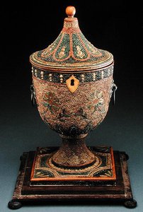 Une boîte à thé en forme d