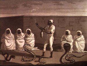 Un jongleur africain, un charmeur de serpents du Maroc, publié par Henry Colburn