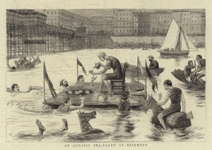 Une fête aquatique à Brighton (gravure)