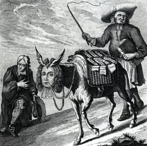 Un âne chargé de préférences ecclésiastiques, 1737