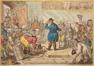 Un Vieux Gentleman Anglais harcelé par des Serviteurs cherchant des Emplois