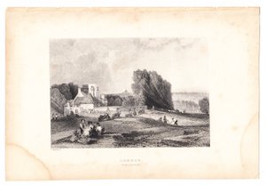 Gravure de Londres depuis Highgate, vers 1800 - English School