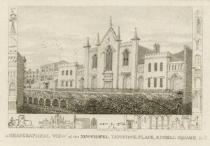 Vue idéographique de la nouvelle chapelle - English School