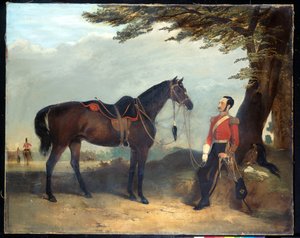 Un officier non identifié du 3e régiment des Dragoon Guards, vers 1850