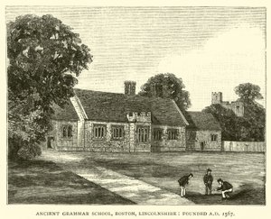 Ancienne École de Grammaire, Boston, Lincolnshire, fondée en 1567 - English School