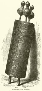Ancien rouleau de loi (gravure)