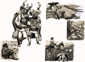 Peuples anciens du monde : Hommes tragiques des montagnes - English School