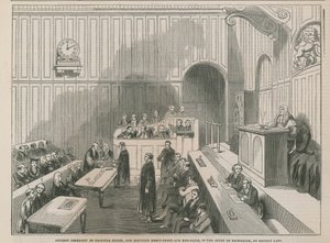 Cérémonie ancienne de découpe de bâtons et de comptage de fers à cheval et de clous dans la Cour de l