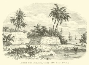 Ancienne tombe à Matavai, Tahiti, d