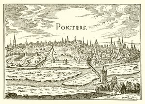 Vue ancienne de Poitiers - English School