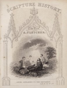 Ange apparaissant aux bergers, Luc II, versets 8-14 - English School
