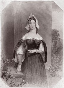 Anne Page (Les Joyeuses Commères de Windsor) - « Galerie des femmes de Shakespeare, collection de quarante-cinq portraits sérieux par les premiers artistes de Londres, enrichie de notices critiques et littéraires » vers 1838 - de « Galerie des femmes de Sh - English School