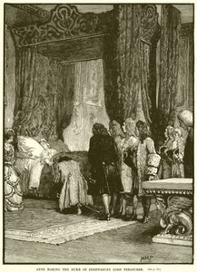 Anne nommant le duc de Shrewsbury Lord Trésorier