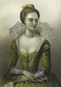 Anne de Danemark, reine consort de Jacques I de Grande-Bretagne, 1856 - English School