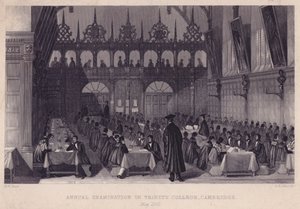 Examen annuel au Trinity College, Cambridge, mai 1842 - English School