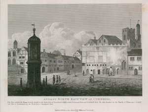 Vue ancienne du nord-est de Cornhill - English School