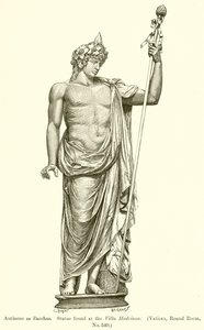Antinoüs en Bacchus. Statue trouvée à la Villa Hadriana (Vatican, salle ronde, n° 540) - English School