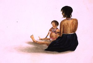 Indien Arawaka et enfant-Demerara