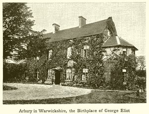 Arbury dans le Warwickshire, lieu de naissance de George Eliot - English School