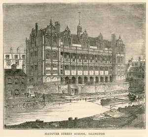 Architecture du London School Board : Hanover Street School, Islington, Londres - English School