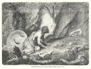 Aristomène dans la grotte voit le renard
