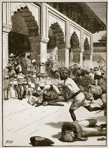 Arrestation du Rajah de Bénarès (illustration de Cassells Illustrated History of England) - English School