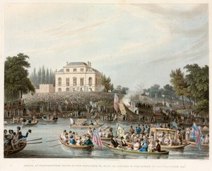 Arrivée à Brandeburgh House des Bateliers, etc., avec une adresse à la Reine, 3 octobre 1820