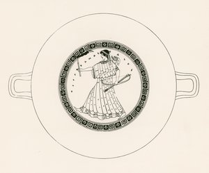 Artémis avec un arc, une flèche et une torche (gravure)