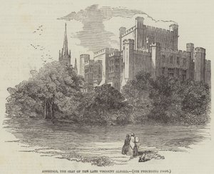 Ashridge, la résidence du feu vicomte Alford (gravure)
