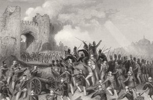 Assaut de Delhi et capture de la porte du Cachemire le 14 septembre 1857, de 