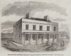 Asile pour la réception temporaire des soldats fous, à Fort Pitt, Chatham - English School