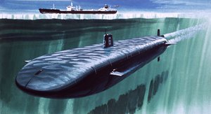Sous-marin atomique sous la glace