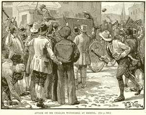 Attaque contre Sir Charles Wetherell à Bristol