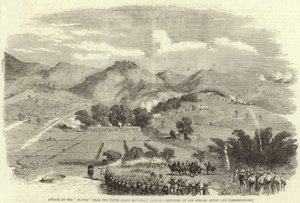 Attaque des Braves près de la montagne du Nuage Blanc - English School
