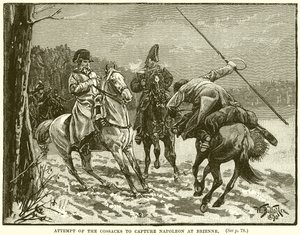 Tentative des cosaques de capturer Napoléon à Brienne - English School