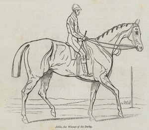 Attila, le gagnant du Derby (gravure) - English School
