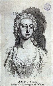 Augusta, princesse douairière de Galles, vers 1751 - English School