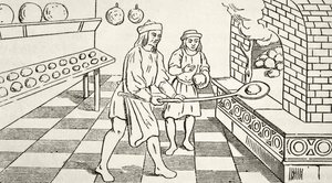 Cuisson du pain au 15ème siècle, de 