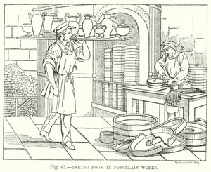 Salle de cuisson dans les manufactures de porcelaine - English School